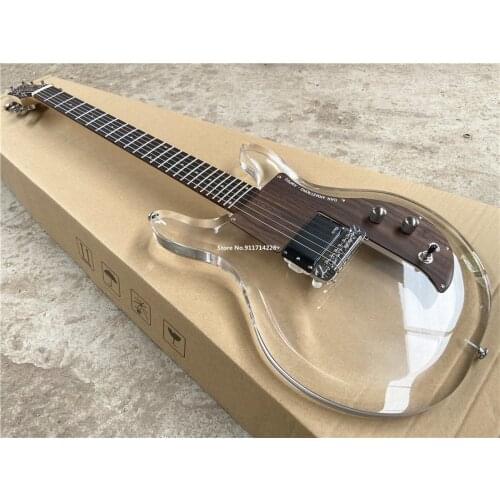 2021 Ampeg Dan Armstrong ADA6 Lucite Electric Guitar.Rosewood guard board, free shipping