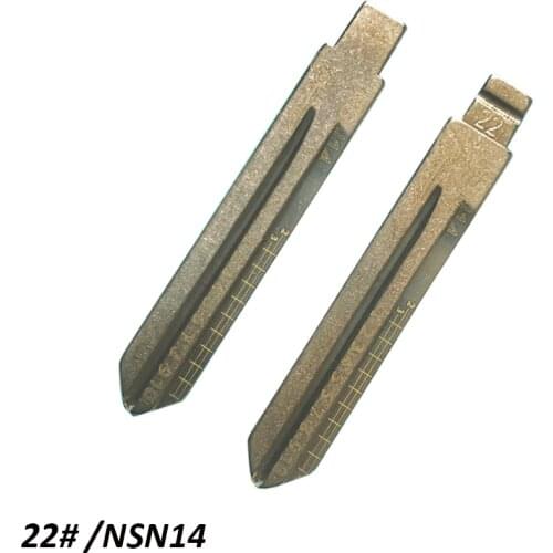 22# NSN14 universal Engraved Line Key Scale Shearing Teeth Car Key Blade