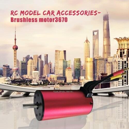 3670 2250kv/2650kv/2850kvWaterproof Brushless Motor RC Car Motor for 1/8 1/10 2S 3S RC Car Drift Racing Off-Road