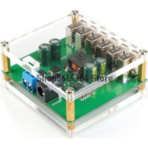 6USB DC-DC Buck Regulated Power Supply Module 10V12V24V36V To 5V/8A