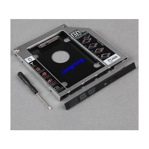 9.5MM Add 2nd SATA 2.5" Hard Disk Drive HDD SSD Enclosure Caddy Adapter for Lenovo IdeaPad Z50-70 B50-70 B50-30 Z40-70