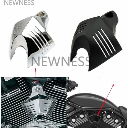 Aluminum Motorcycle V-shield Stock Cowbell Horn Cover For Harley Dyna Glide Street FXDB Fat Bob Twin Cam 88 96 Electra EVO D25