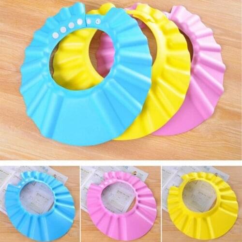 Safety Shower Bathing Bath Protect Soft Cap Hat For Baby Wash Hair Shield Bebes Children Bathing Shower Cap Hat Kids