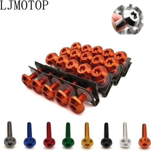 20pcs For aprilia FALCO / SL1000 MANA MODEL RST1000 FUTURA Motorcycle Custom Fairing Body Bolt Screw Spring Bolts Nuts Kit M6