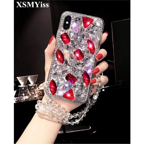 XSMYiss Bling Diamond Case For Huawei P8 P9 P10 P20 P30 PLUS LiTE Mate10 20 Pro Lite 3D Rhinestone Soft Phone Case Cover