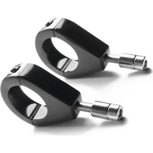 Black Turn Signal Relocater 39mm Clamp For Sportster Dyna Glide Cruiser Chopper