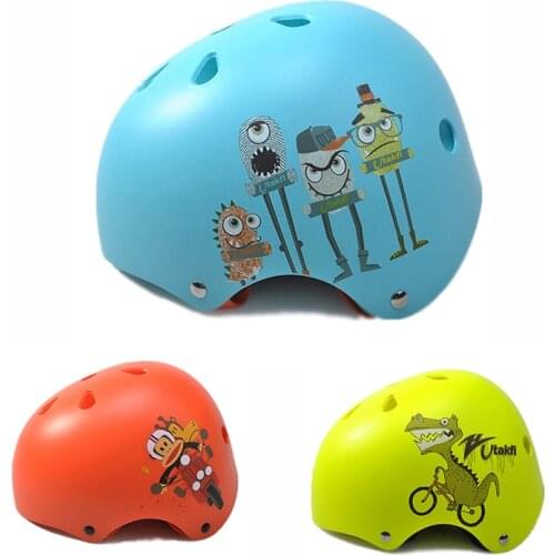 3-8 Years Old Childrens Cycling Helmet Cartoon Dinosaur Boys Child Bike Riding Skating Hiking Sports Safety Helmets 50-58cm