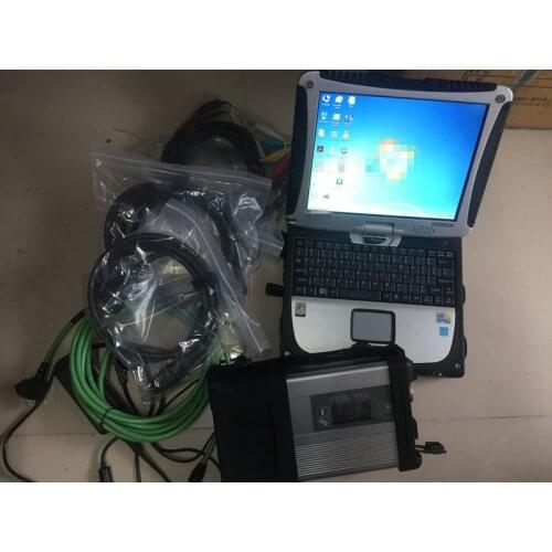Mb sd c5 with hdd software 2020.12v install in used laptop cf-19 4G toughbook cf19 work for mb star c5 diagnostic tool