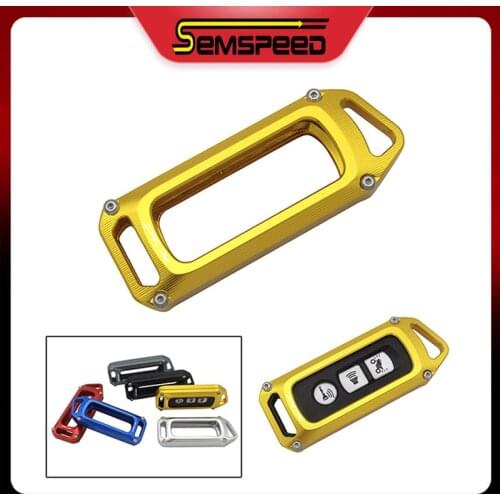 For Honda PCX 150 PCX150 2021 SEMSPEED CNC Aluminum Accessories Motorcycle Key Case Cover Shell Holder Keychain
