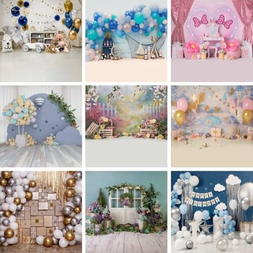 Yeele Newborn Baby Shower Princess 1st Birthday Backdrop Colorful Balloon Toy Room Photography Background Wedding Photocall Prop