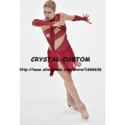 Custom Ice Skating Dresses Graceful New Brand Figure Skating Dresses For Competition DR4225