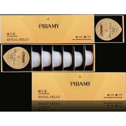 Honey No-wash Sleeping Mask 7pcs/box Aloe Jelly Pudding Anti-wrinkle Face Cream Night Hydrating Portable Face Care Mask TSLM1