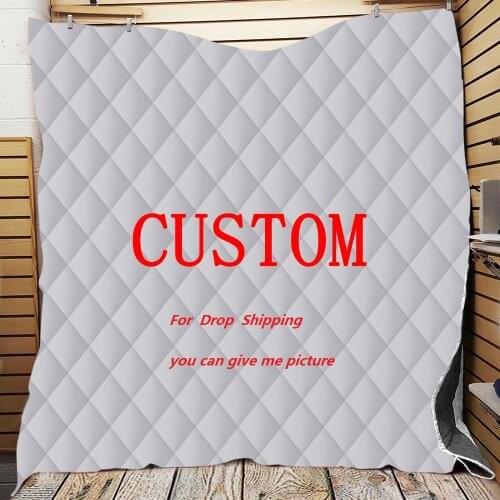 Washable Summer Air Conditioning Thin Custom Quilt Adult Kids Home Textiles Bedding Customize Printed