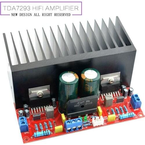 New HiFi TDA7293 Dual Channel Amplifier Board Kit Super Power 2.0 Amp Board DIY