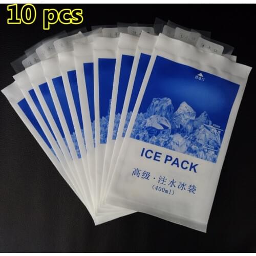 10 pcs/lot 400ML Ice Bag Dry cold ice pack Cooler Bag Thermal cooling bags ice packs refrigerator Thermo
