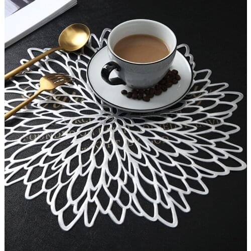 PVC Table Placemat Kitchen Coffee Table Mat Coaster Cup Mats Bowl Pads Decoration Placemats For Dining