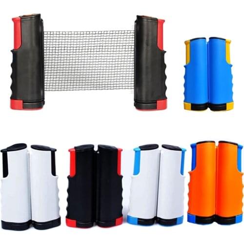 Portable Table Tennis Net Anywhere Retractable Ping Pong Post Net Rack Adjustable Any Table Anywhere Home Sports Tool Equipment