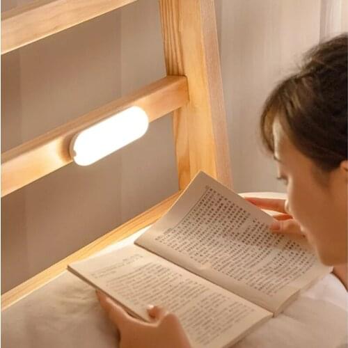 LED Eye Protection Night Light Wireless Dormitory Learning Reading Light USB Recharging Dimmable Anywhere Bedroom Night Lamp