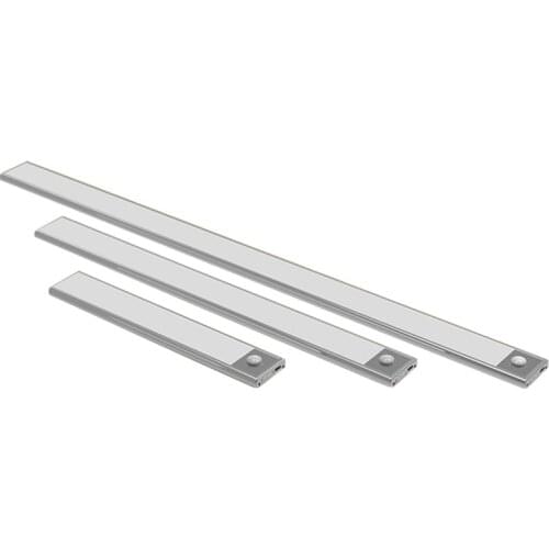 12/23/40CM LED Closet Night Light Motion Sensor Under Cabinet Lights USB Rechargable Wall Lamps For Kitchen Wardrobe Lighting