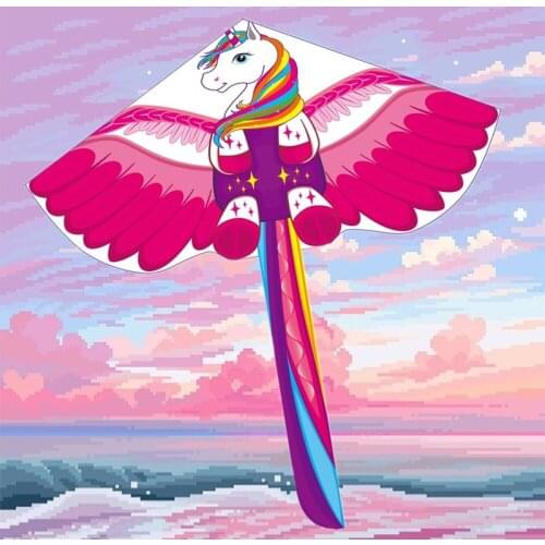 Free shipping 3d dragon kite for kids kite nylon toys fly kites children kite line weifang bird kite factory ikite eagle