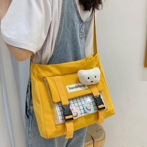 Women Shoulder Bags Handbags for Girls 2020 New Fashion Canvas Cute Messenger Bags Students School Bookbag Crossbody Bags