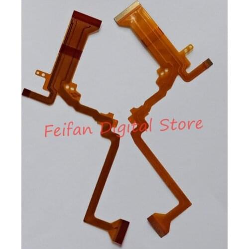 2PCS LCD hinge rotate shaft Flex Cable for JVC GZ-HD10 HD10AC HD30 HD30AC HD40 Video Camera