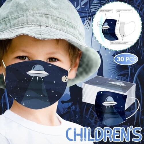 30pcs Kids Designer Face Maks Halloween Cosplay Face Maks For Kids Balaclava Mascherine Masque Mondkapjes Maske Mascarillas マスク