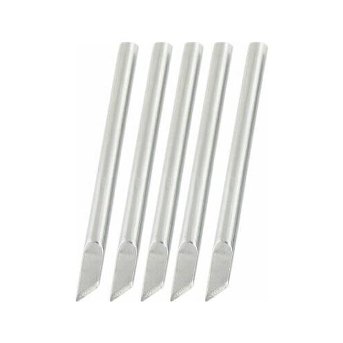 5 Pcs 6mm Bevel Width Solder Iron Tips 40W for Soldering Station