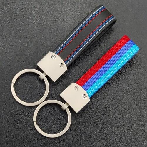 Car styling riband Key Chain/ Metal Car Keychain gift For BMW blue M Tech M Sport M3 M5 E46 E39 E60 F30 E90 F10 F30 E36 X1 X3