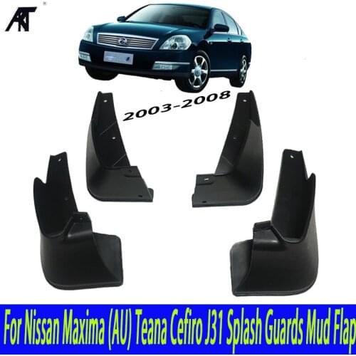 Car Mud Flaps For Nissan Maxima (AU) Teana Cefiro J31 2003-2008 Splash Guards Mud Flap Mudguards Fender 2004-2007