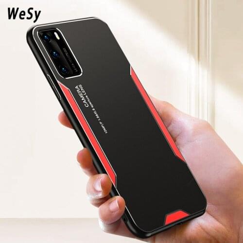 Luxury Titanium Alloy Metal Phone Case For Huawei Mate 9 10 20 30 40 P10 20 30 40 50 Pro Plus Nova 7 8 SE Shockproof Back Covers