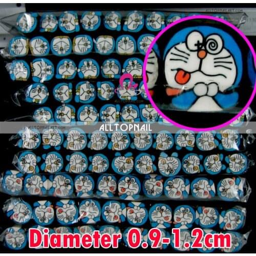 Doraemon 50pcs/lot Big size Nail Art Fimo Canes Rods Decorations Sticker Free shipping