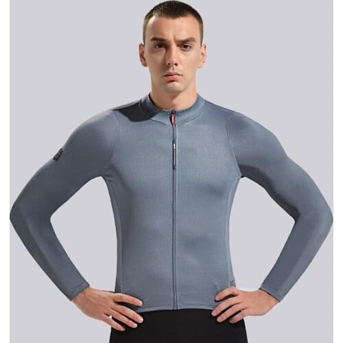 Santic Mens Long Sleeve Tops MTB Road Bike Cycling Jersey Summer Breathable Reflective Bicycle Mountain Clothing Asian Size