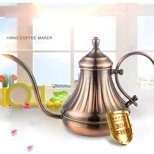 Royal Coffee Drip Kettle Fine Mouth Long Spout Gooseneck Coffee Pot 304 Stainless Steel Pour Over Coffe Maker Teapot DIY Tools