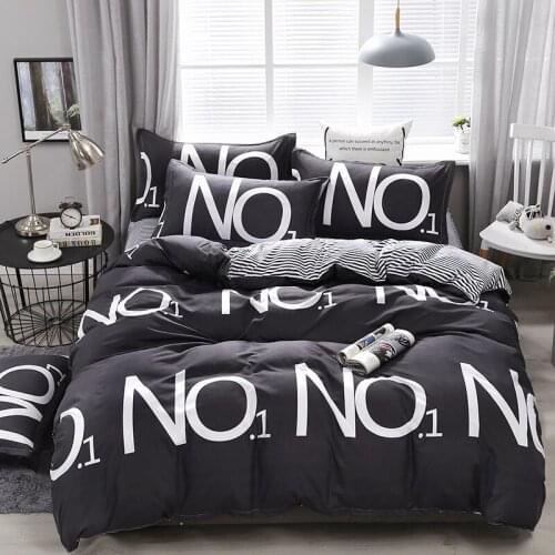 Aggcual Student cartoon bedding set kids 4pcs cute bed sheets duvet cover set single size double bed Room decoration kit b91