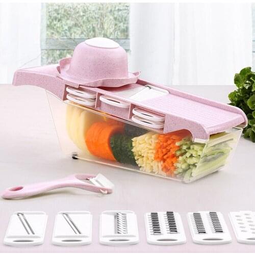 050 Kitchen Accessories Vegetable Cutter with Steel Blade Mandoline Slicer Potato Peeler Carrot Cheese Grater vegetable slicer