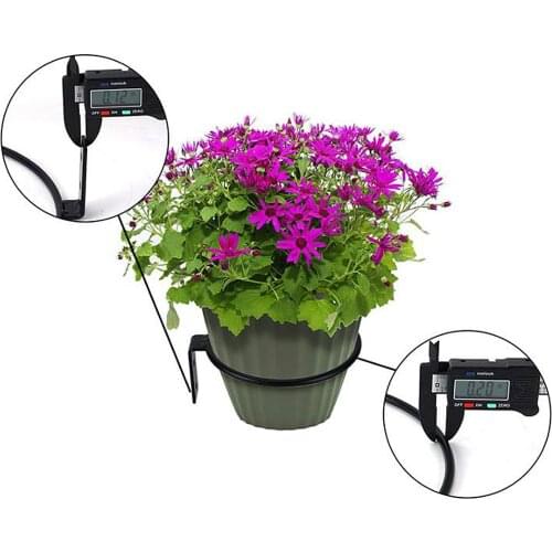 Metal Planter Hooks Storage Rack Flower Pot Holder Hanging Basket Nordic Style Rustproof Hanger Wall Bracket Ring Shape Holders