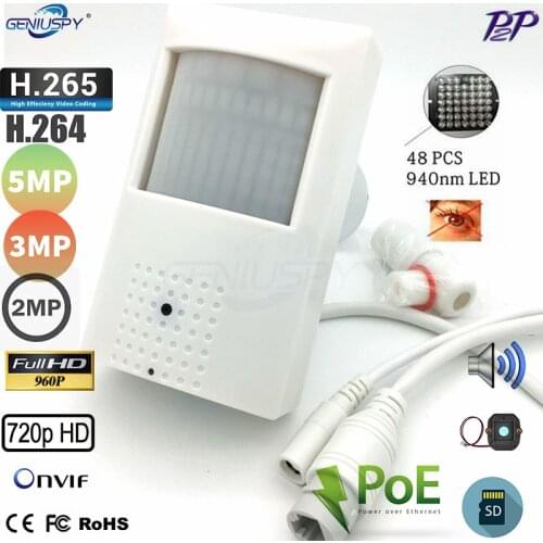 ONVIF 5MP 3MP 2MP 1.3MP 1MP TF card Slot Audio Pir IR POE Mini IP Camera 940nm Night Vision Indoor Security CCTV IP Cam CAMHI