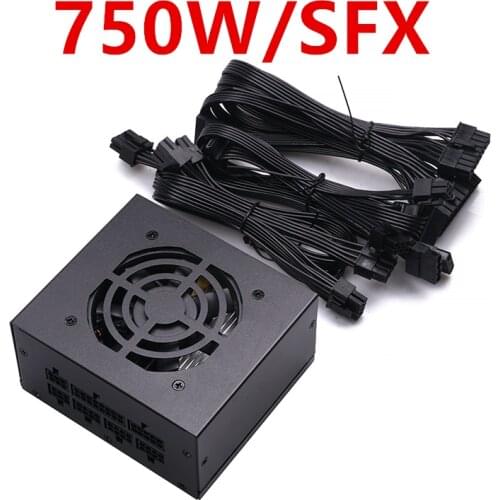 New PSU For Lianli 80plus Gold Full Module ITX SFX 750W Power Supply 750W/SFX
