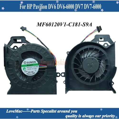 New original CPU Fan for HP Pavilion DV6 DV6-6000 DV7 DV7-6000 cooling Fan P/N KSB0505HB 100% Tested