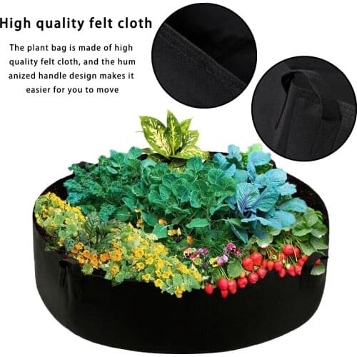 Planting Bag Farm Family Diy Potato Flowerpot Black Plant Vegetable Container Nursery Garden