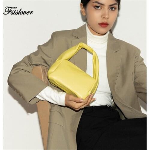 2021 Luxury Day Clutches Hobos Bag For Women Baguette bag Soft Leather Candy colors Shoulder Bags Women Armpit Bag Handbag Purse