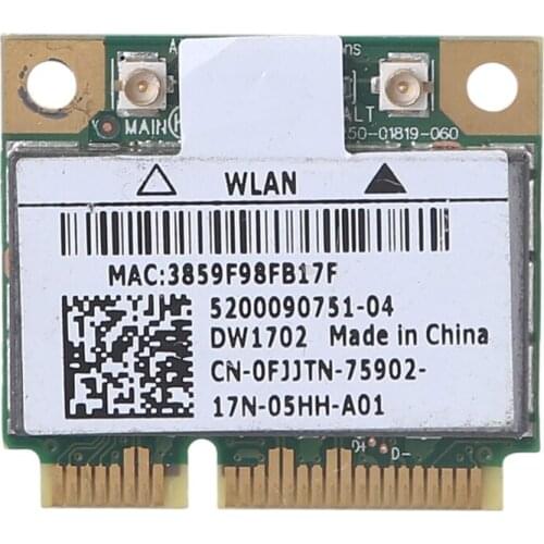 Network Card for Dell Dw1702 Atheros Ar5b195 Wireless and BT Bluetooth Combo Mini Card