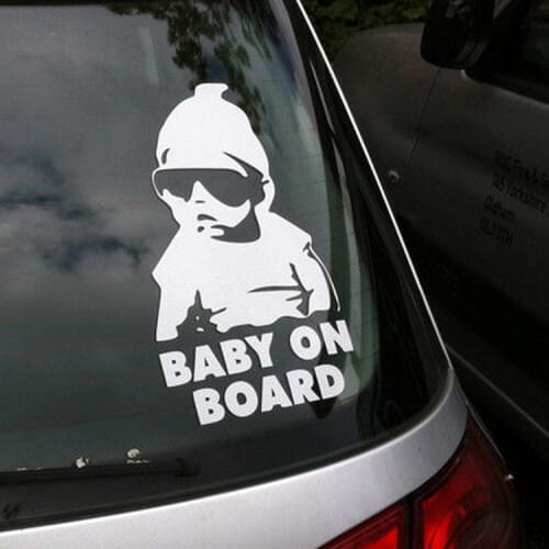 Fashion Lovely Baby On Board car sticker For Renault 2 button Clio Scenic Megane Duster Sandero Captur Twingo Modus