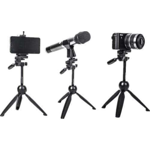 Yunteng 2280 microphone stand base mini shooting camera video recording multi-function desktop mini tripod smartphone