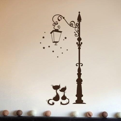 Creative Black Cartoon Wall Sticker Removable Transparent Living Room Bedroom Wall DIY Decoration Supplies Cute Stickers