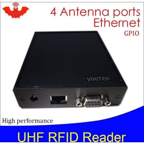UHF RFID reader impinj r2000 4 antenna port ethernet 915MHZ for warehouse logistic production line fixed rj45 rfid chip Reader