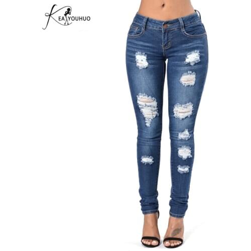 Spring 2020 Mom Ripped Jeans For Women High Waist Denim Boyfriend Jeans Feminino Female Trousers Skinny Jeans Woman Lady Pants