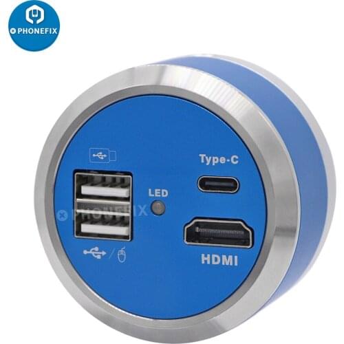 4K Video Microscope Camera 1080P HDMI USB Type-C 1/2.8" Sensor For Phone PCB Soldering Repair Measurement C Mount Digital Camera