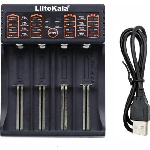 Liitokala Lii-PL4 402 Battery Charger, Charging 18650 1.2V 3.7V 3.2V 3.85V AA / AAA 26650 10440 16340 25500 NiMH Lithium Battery